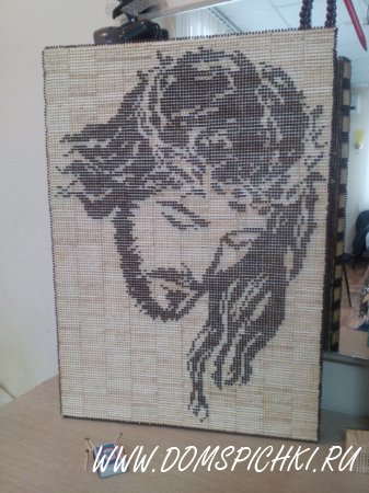 картина из спичек "Иисус"