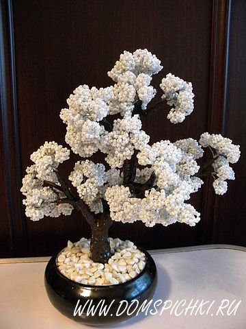 Цветы и деревья из бисера: схемы и особенности поделки
